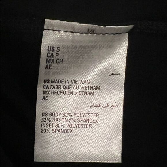 ID Ideology Black Active Mesh Back T-Shirt Women's Small NWT - Picture 10 of 11